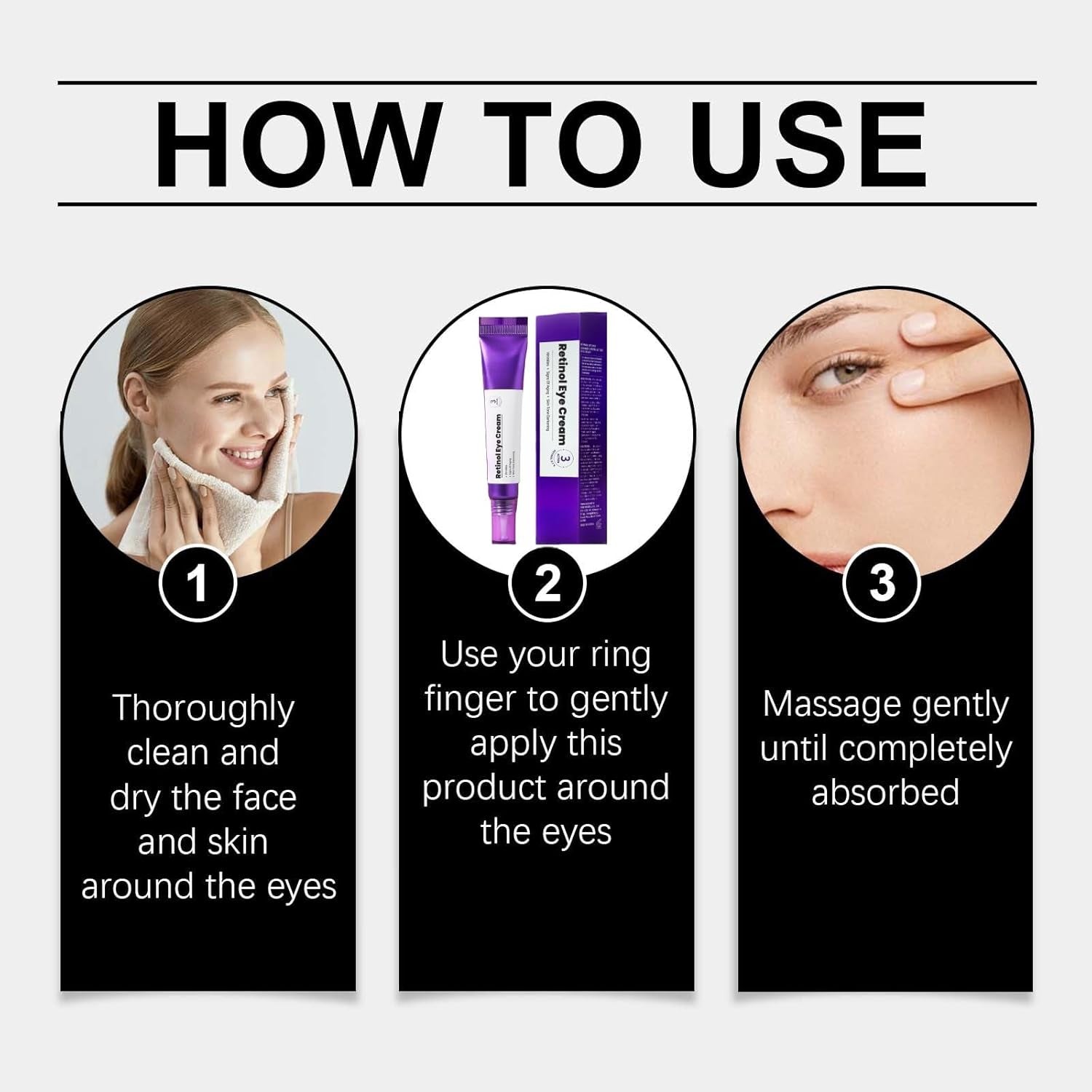 Retinol Intense Reactivating Eye Cream,Retinol Eye Cream,Anti Aging Eye Cream,Under Eye Cream,Eye Cream for Dark Circles and Puffy Eyes,Eye Bags Remover,Eye Cream anti Aging,Anti Wrinkle Eye Cream