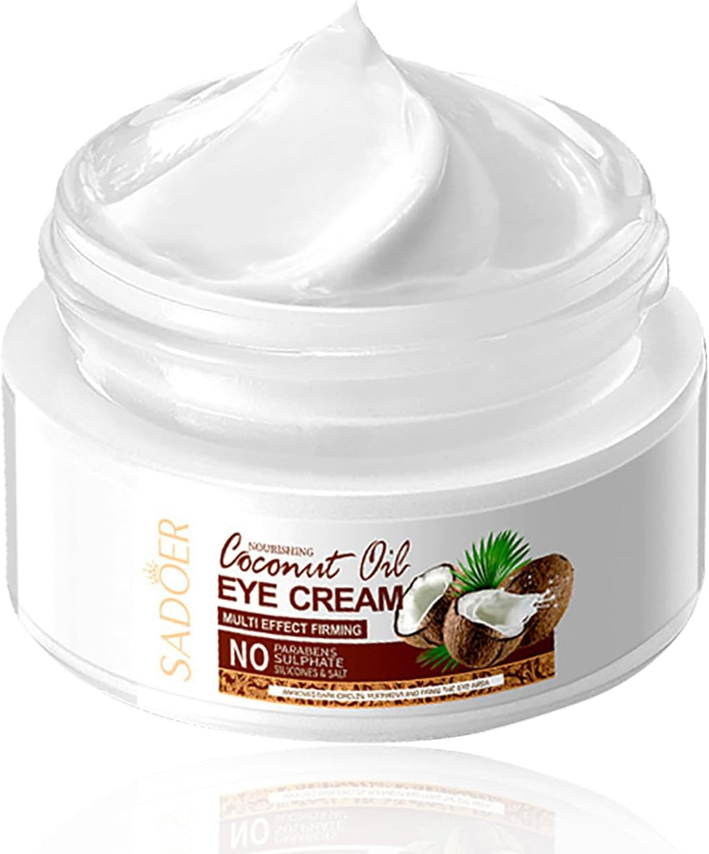 Coconut Eye Cream anti Aging - Eye Cream for Dry Skin - anti Wrinkle Eye Cream for Dark Circles and Puffy Eyes - Hydrating Eye Cream - Eye Care Products - Eye Moisturiser for Moisturizing, Nourishing